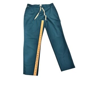 FIGS Technical Collection Teal Scrub Pant W Size S Straight Leg Drawstring